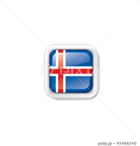 Iceland flag, vector illustration on a white background Iceland flag, vector illustration on a white background 45466540