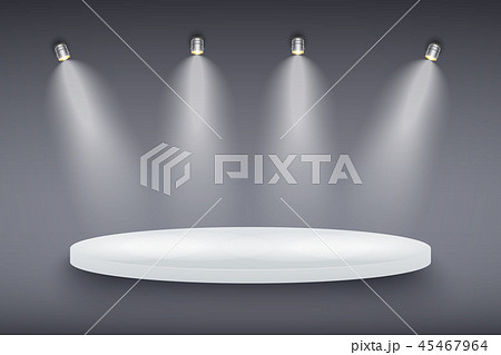 Black and White Presentation platform Black and White Presentation platform 45467964