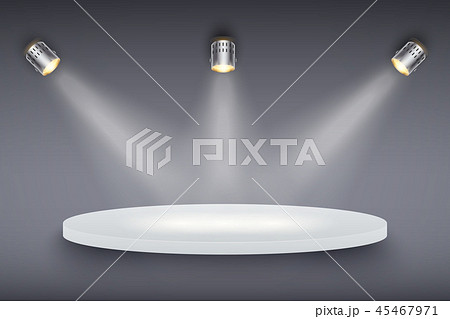 Black and White Presentation platform Black and White Presentation platform 45467971