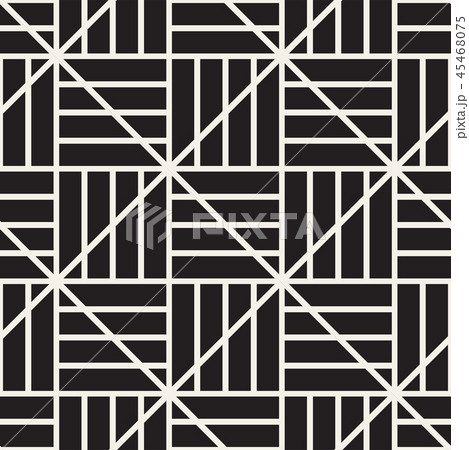 Vector seamless lines mosaic pattern. Modern stylish abstract texture. Repeating geometric tiles Vector seamless lines mosaic pattern. Modern stylish abstract texture. Repeating geometric tiles 45468075
