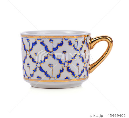Ceramic cup isolated on white background. 45469402