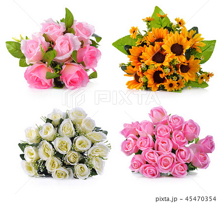Artificial flower isolated on white background. Artificial flower isolated on white background. 45470354