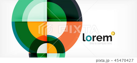 Circle abstract background, geometric modern design template Circle abstract background, geometric modern design template 45470427