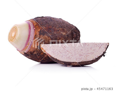 Taro isolated on white background. 45471163