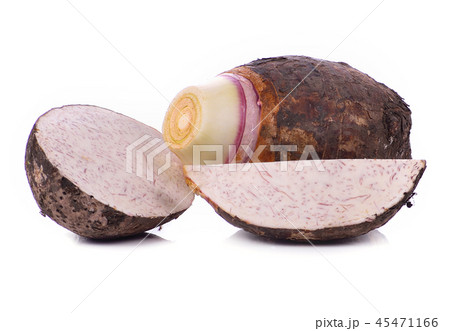 Taro isolated on white background. Taro isolated on white background. 45471166