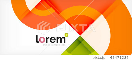 Multicolored round shapes abstract background 45471285