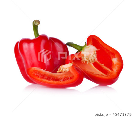 Sweet pepper isolated on white background Sweet pepper isolated on white background 45471379