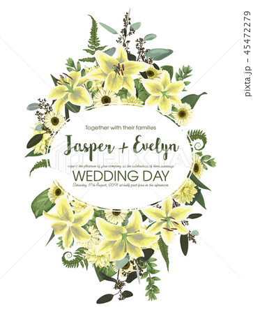 Wedding floral invite card. Vector watercolor Wedding floral invite card. Vector watercolor 45472279
