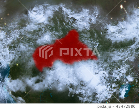Night view of Central Africa 45472980