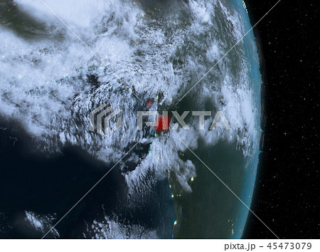 Night over Equatorial Guinea on Earth 45473079
