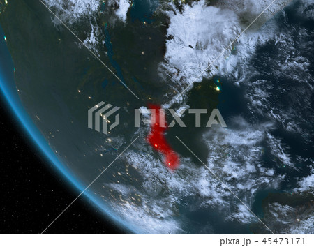 Night view of Malawi on Earth 45473171