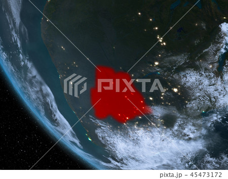 Night view of Botswana on Earth 45473172