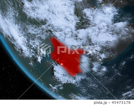 Night view of Kenya on Earth 45473176