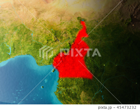Orbit view of Cameroon Orbit view of Cameroon 45473232