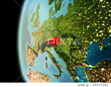 Evening view of Austria on Earth Evening view of Austria on Earth 45473362