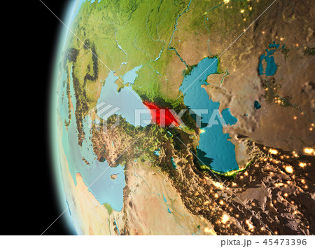 Evening view of Georgia on Earth 45473396