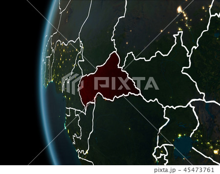 Central Africa from space at night Central Africa from space at night 45473761