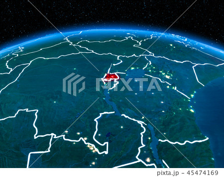 Rwanda from space at night Rwanda from space at night 45474169