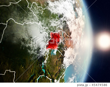 Uganda during sunrise Uganda during sunrise 45474586