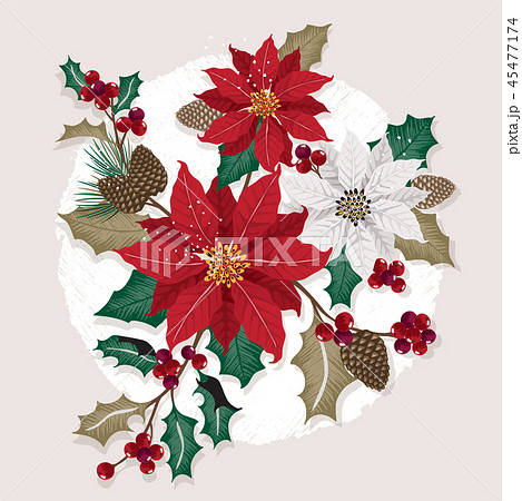 Vector illustration of a Christmas bouquet Vector illustration of a Christmas bouquet 45477174