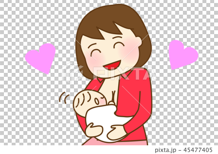 Happy mom feeding baby Happy mom feeding baby 45477405