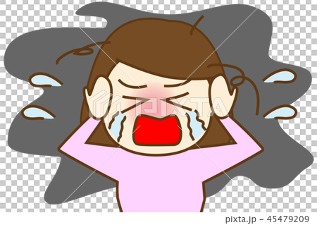 女性大泣き 女性大泣き 45479209
