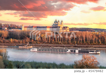 Melk with Danube river in Wachau, Austria 45479462