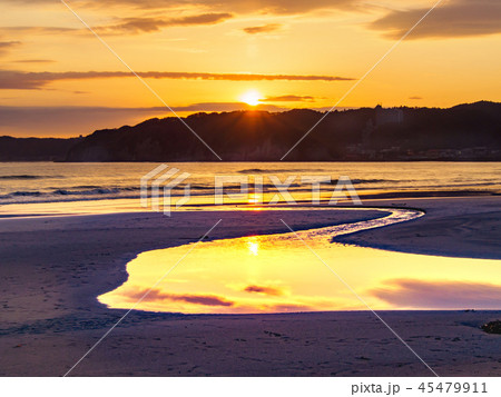 夕日と海 夕日と海 45479911