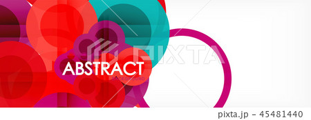 Overlapping circles design background Overlapping circles design background 45481440
