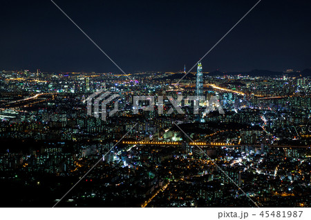 ソウル 夜景 夕方 45481987