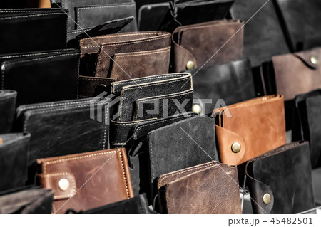 A lot of leather wallets A lot of leather wallets 45482501