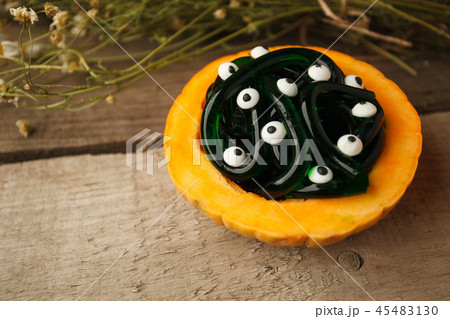 Halloween holiday food closeup Halloween holiday food closeup 45483130