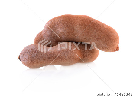 Tamarind on white background. Tamarind on white background. 45485345