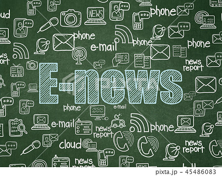 News concept: E-news on School board background News concept: E-news on School board background 45486083