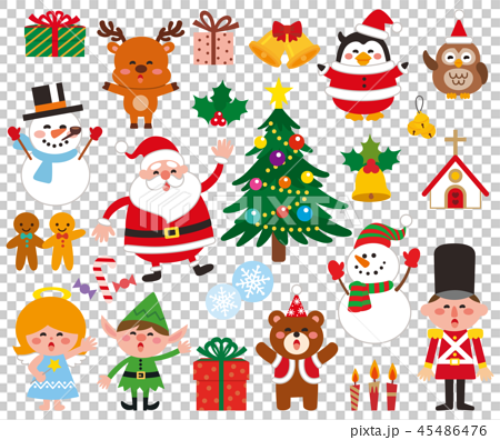 Set of christmas characters 1406367 Vector Art at Vecteezy