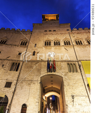 Architecture of Perugia at night Architecture of Perugia at night 45486631