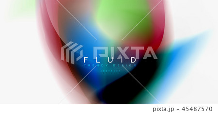 Fluid flowing wave abstract background 45487570