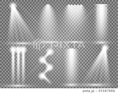 Vector Spotlights. Scene. Light Effects. Glow light effect 45487666