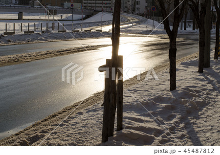 雪景色 道 雪景色 道 45487812