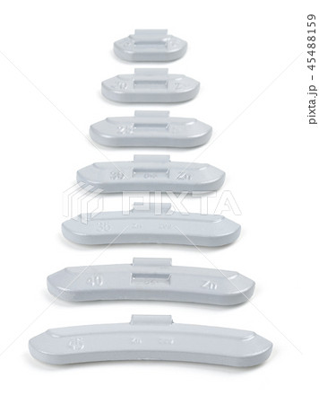 Clip-on zinc tire weights in different sizes Clip-on zinc tire weights in different sizes 45488159