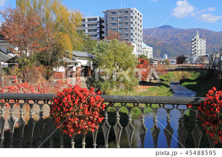 松本市街地を流れる女鳥羽川 45488595