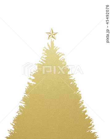 背景-クリスマス-ツリー-星-ゴールド 45492076