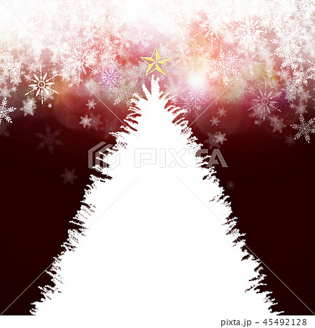 背景 クリスマス ツリー 飾り 赤のイラスト素材