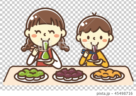 お餅を食べる子供 45498716