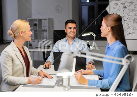 business team working at night office business team working at night office 45499137