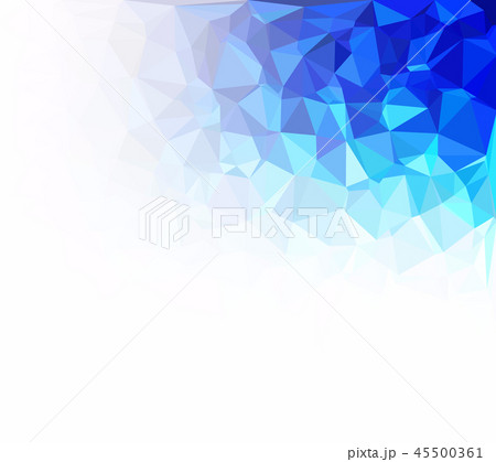 Blue Polygonal Mosaic Background 45500361