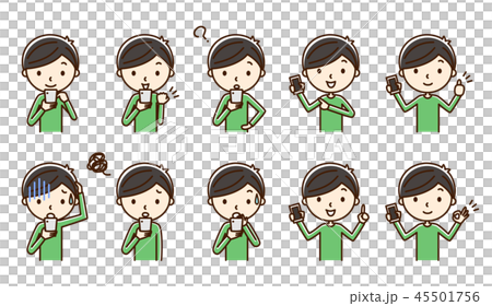 男性　スマートフォン  セット 45501756