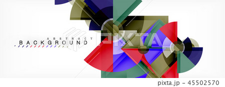 Trendy circles composition geometric background 45502570
