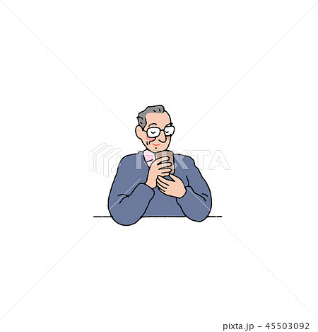 お茶を飲むお父さん お茶を飲むお父さん 45503092
