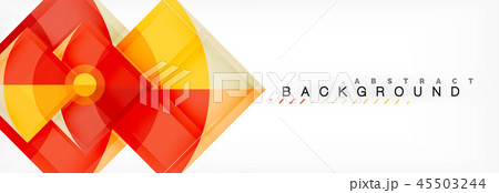 Trendy circles composition geometric background 45503244